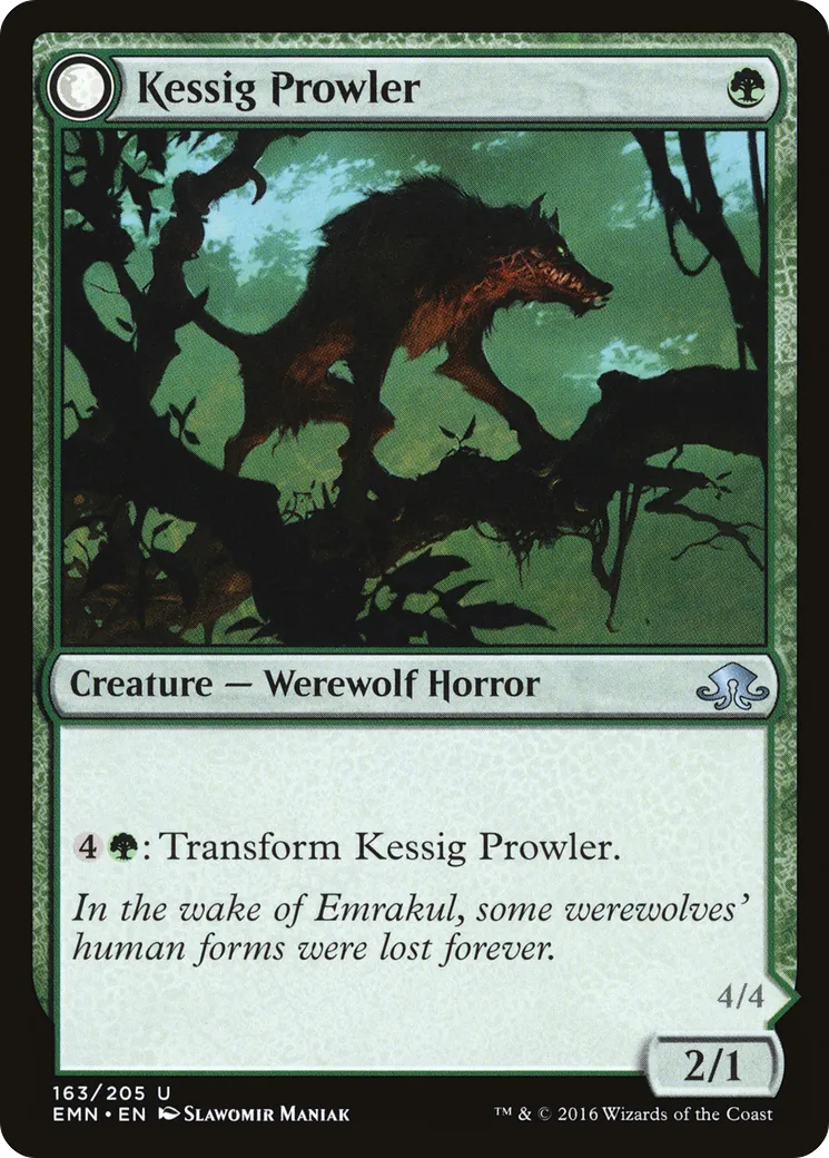 Kessig Prowler // Sinuous Predator — Eldritch Moon — Magic: The Gathering