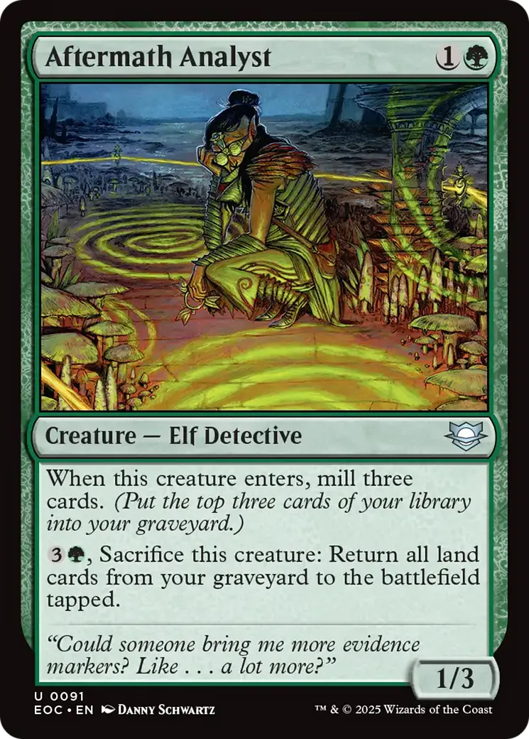 Aftermath Analyst — Edge of Eternities Commander — Magic: The Gathering