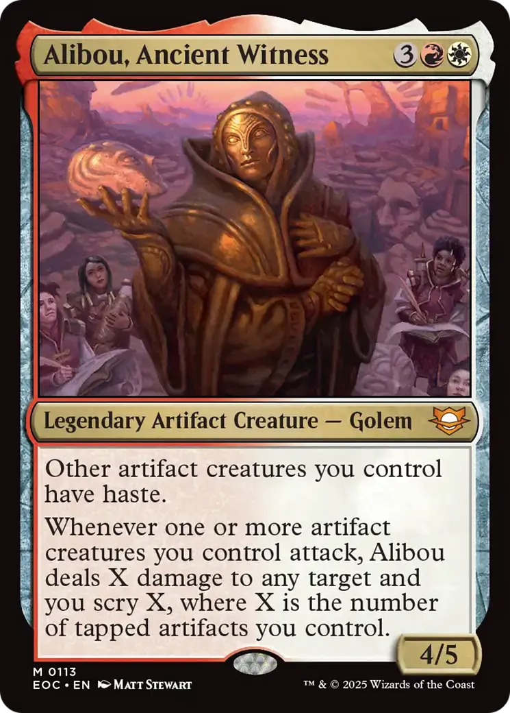 Alibou, Ancient Witness — Edge of Eternities Commander — Magic: The Gathering