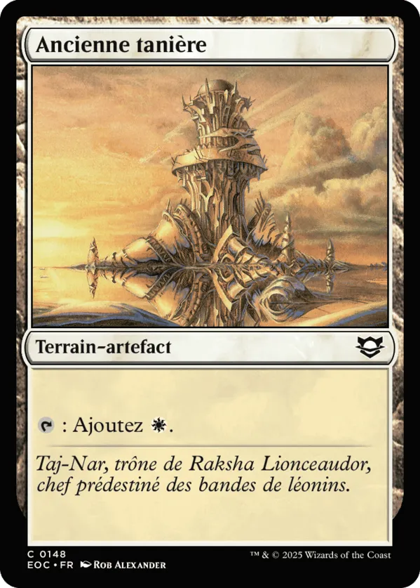Ancienne tanière — Edge of Eternities Commander — Magic: The Gathering