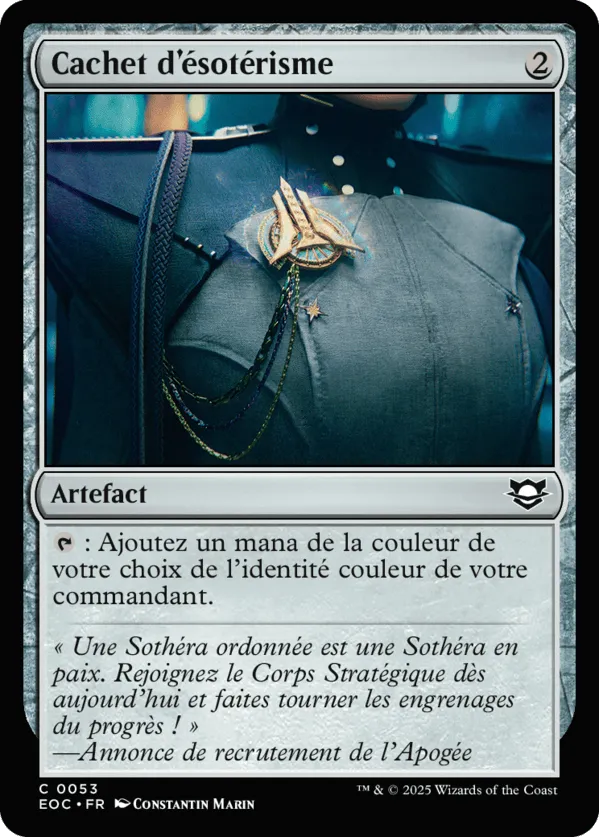 Cachet d'ésotérisme — Edge of Eternities Commander — Magic: The Gathering
