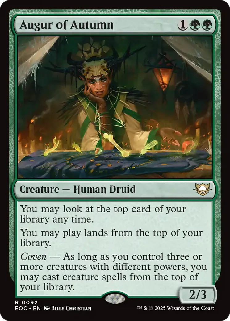 Augur of Autumn — Edge of Eternities Commander — Magic: The Gathering