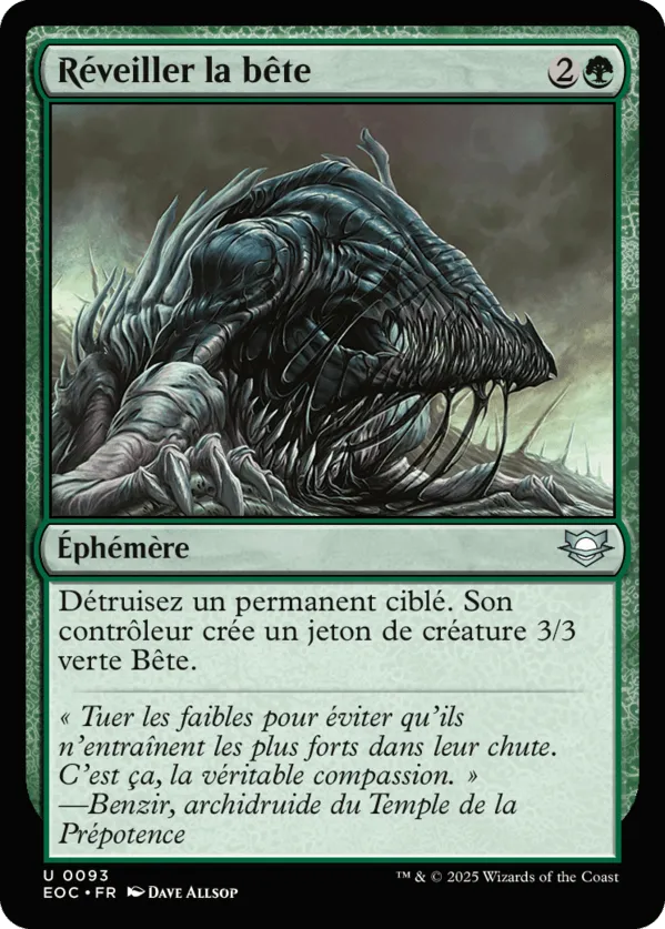 Réveiller la bête — Edge of Eternities Commander — Magic: The Gathering