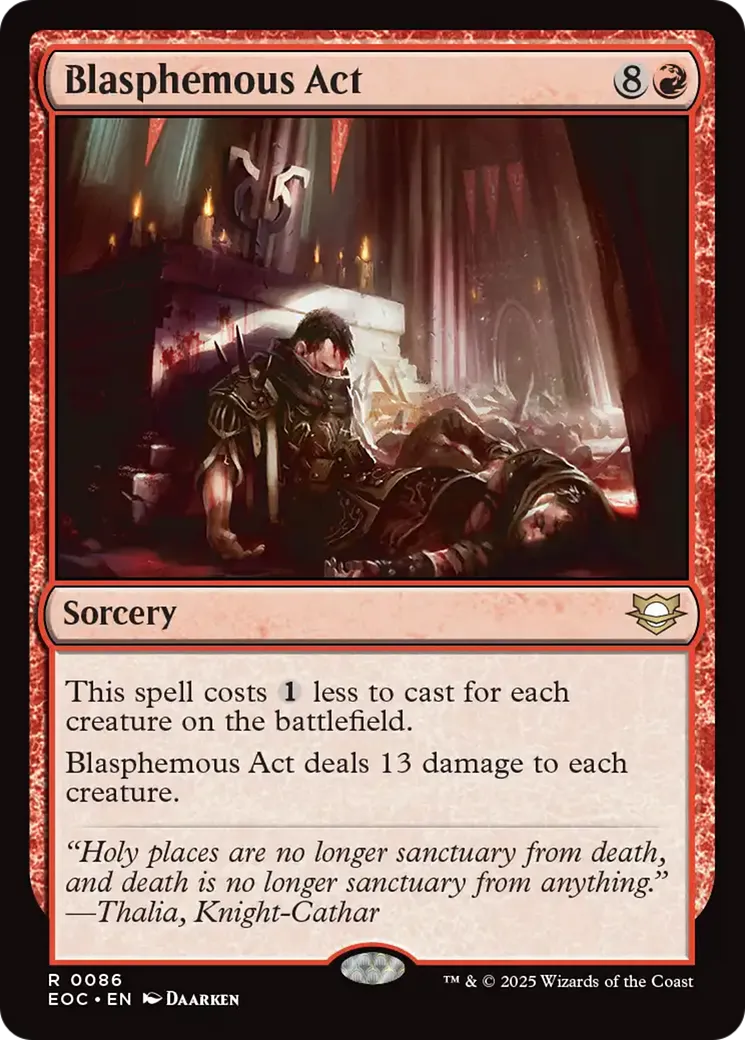 Blasphemous Act — Edge of Eternities Commander — Magic: The Gathering