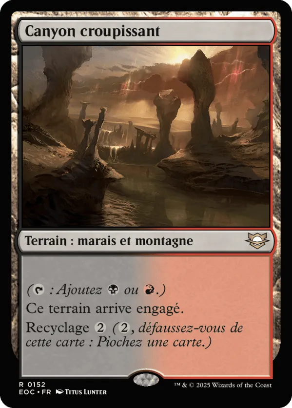 Canyon croupissant — Edge of Eternities Commander — Magic: The Gathering
