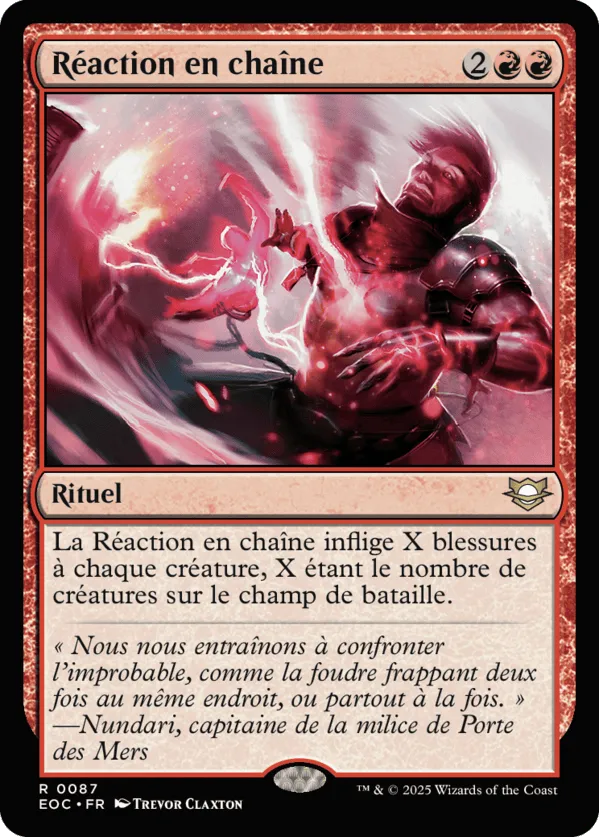 Réaction en chaîne — Edge of Eternities Commander — Magic: The Gathering