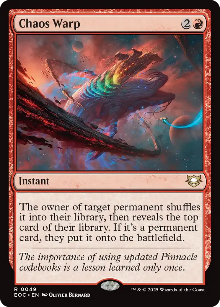 Chaos Warp — Edge of Eternities Commander — Magic: The Gathering
