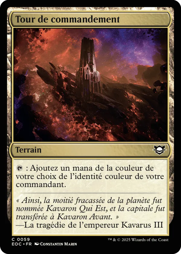 Tour de commandement from Edge of Eternities Commander - Magic: The Gathering