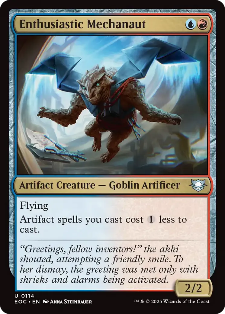 Enthusiastic Mechanaut — Edge of Eternities Commander — Magic: The Gathering