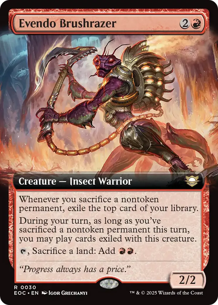 Evendo Brushrazer — Edge of Eternities Commander — Magic: The Gathering