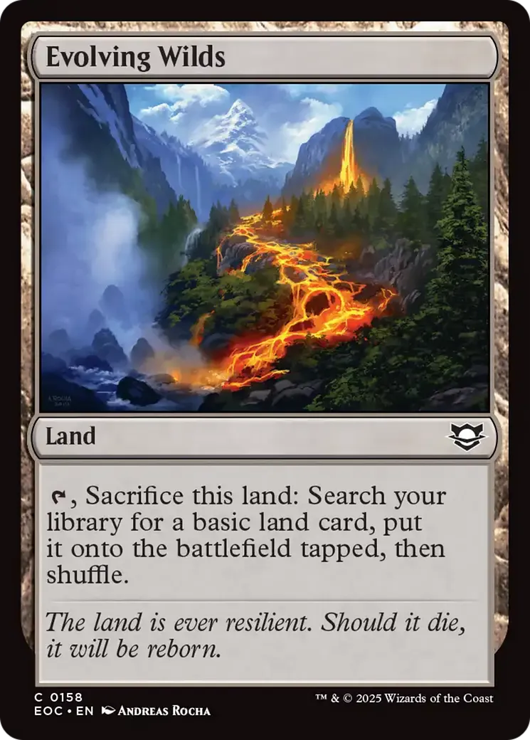 Evolving Wilds — Edge of Eternities Commander — Magic: The Gathering