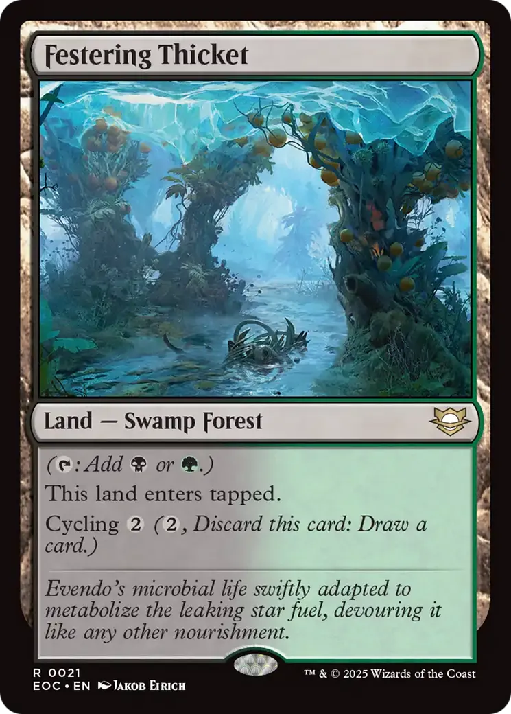 Festering Thicket from Edge of Eternities Commander - Magic: The Gathering