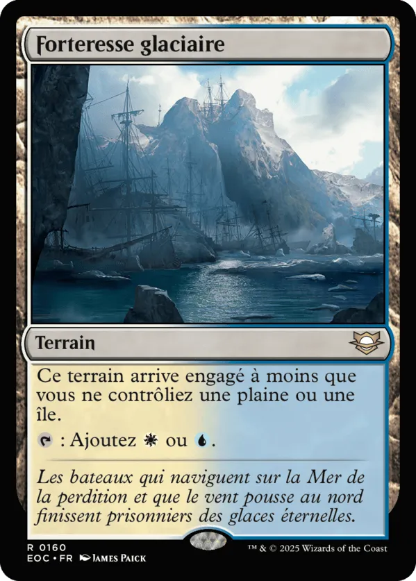 Forteresse glaciaire — Edge of Eternities Commander — Magic: The Gathering