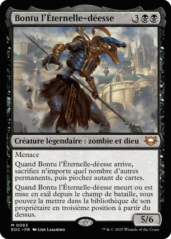 Bontu l'Éternelle-déesse — Edge of Eternities Commander — Magic: The Gathering