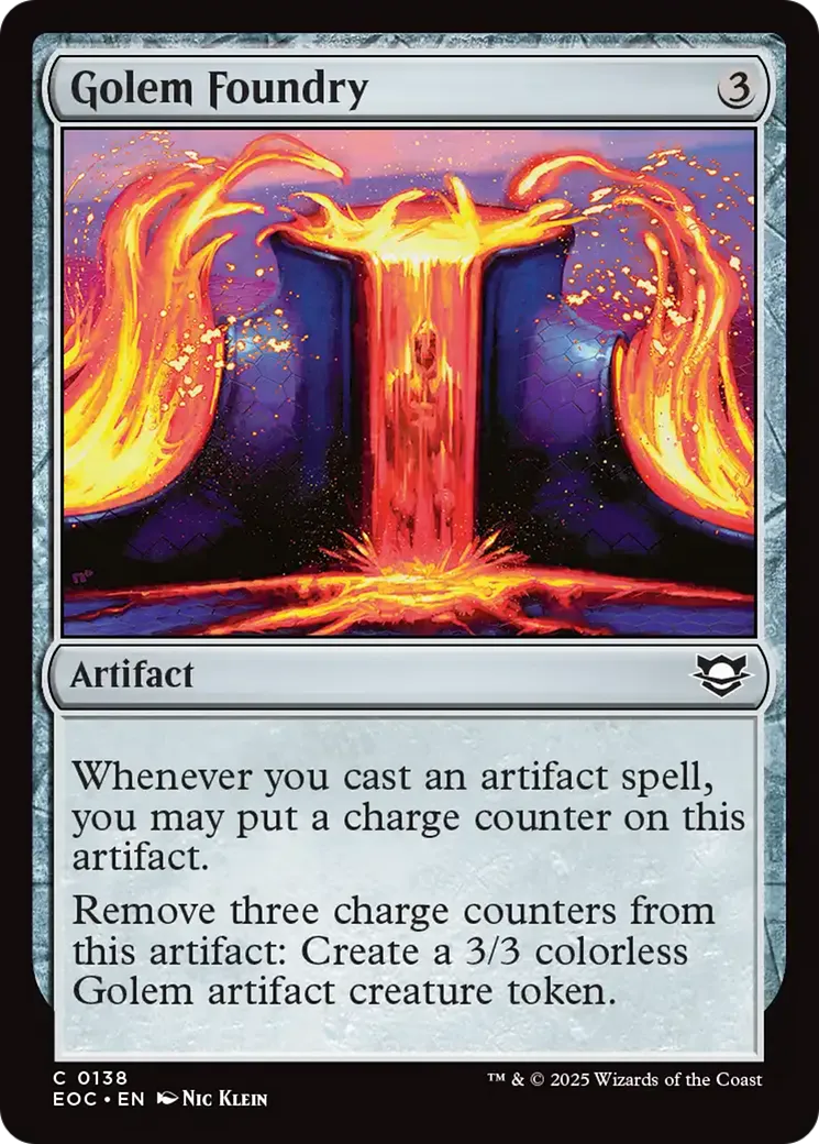 Fonderie de golems — Edge of Eternities Commander — Magic: The Gathering
