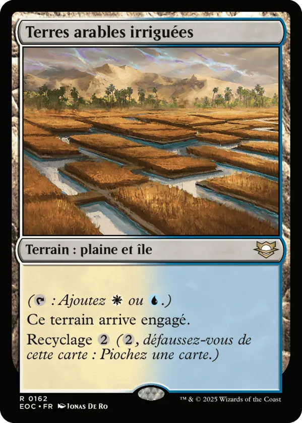Terres arables irriguées — Edge of Eternities Commander — Magic: The Gathering