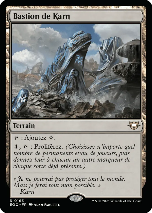 Bastion de Karn from Edge of Eternities Commander - Magic: The Gathering