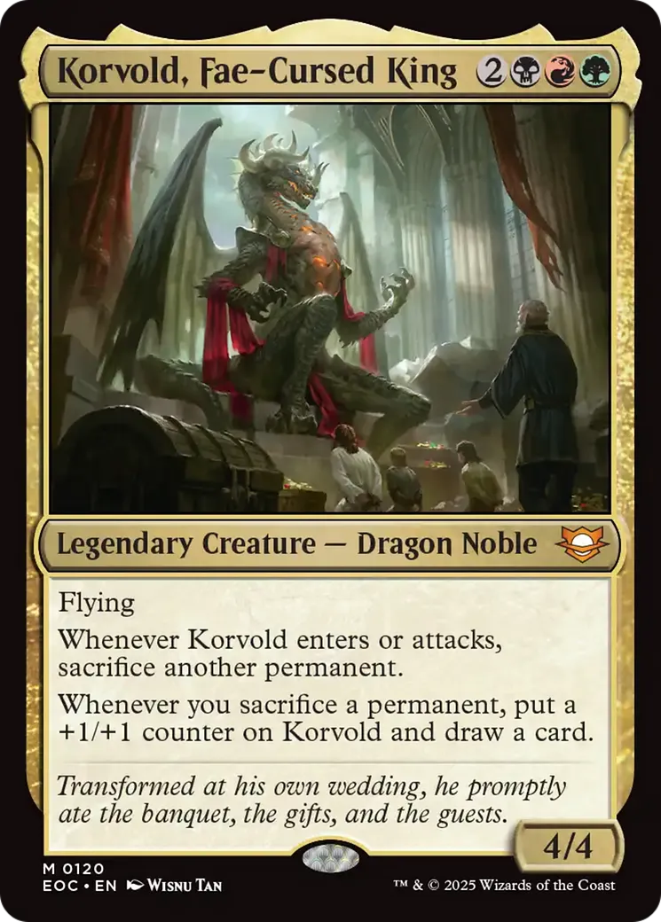 Korvold, Fae-Cursed King — Edge of Eternities Commander — Magic: The Gathering