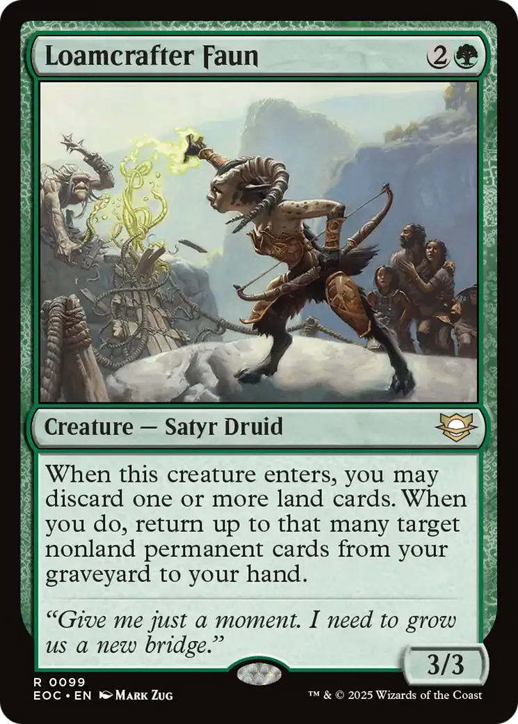 Loamcrafter Faun — Edge of Eternities Commander — Magic: The Gathering