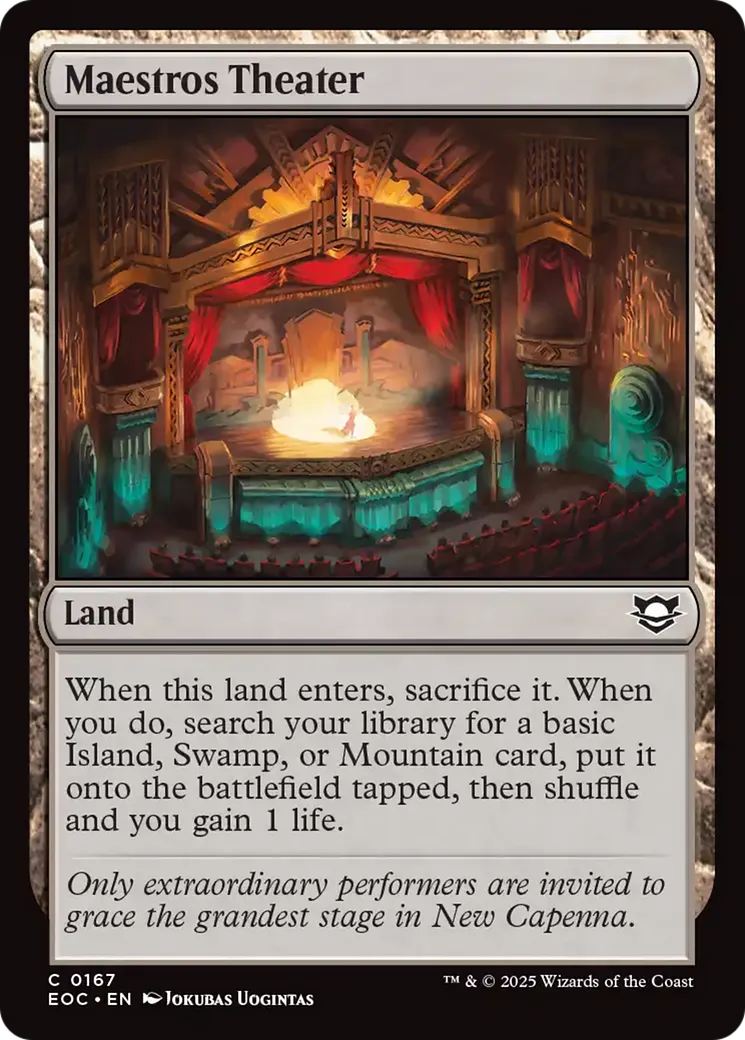 Théâtre des Maestros — Edge of Eternities Commander — Magic: The Gathering