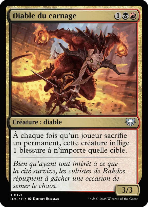 Diable du carnage — Edge of Eternities Commander — Magic: The Gathering