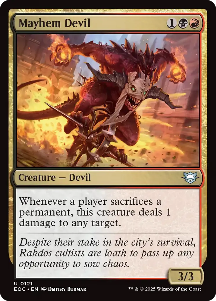 Mayhem Devil — Edge of Eternities Commander — Magic: The Gathering