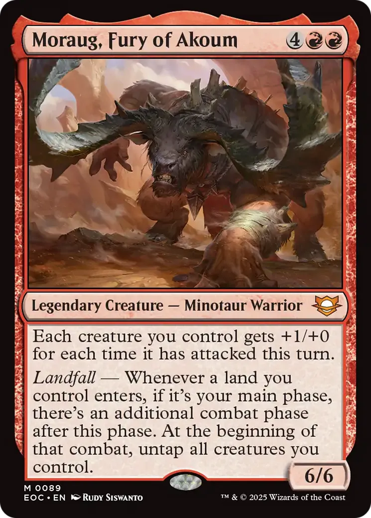 Moraug, Fury of Akoum — Edge of Eternities Commander — Magic: The Gathering