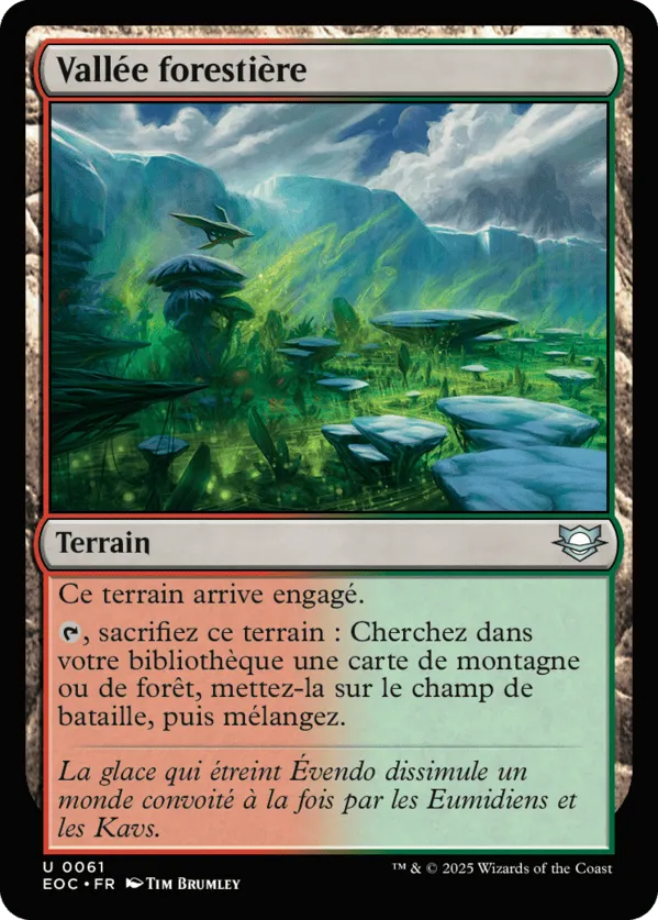 Vallée forestière — Edge of Eternities Commander — Magic: The Gathering
