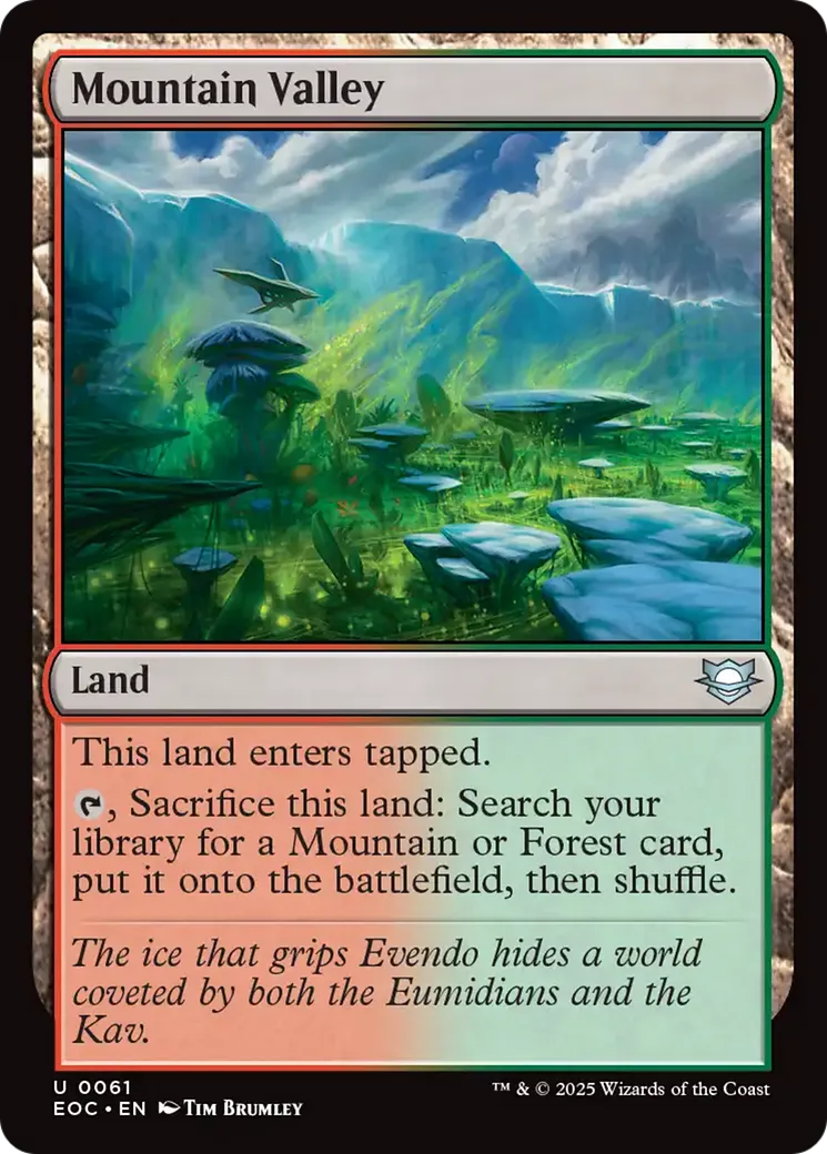Vallée forestière — Edge of Eternities Commander — Magic: The Gathering