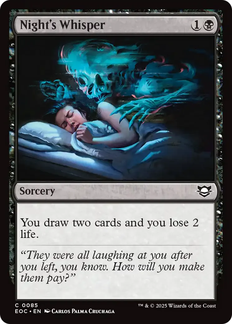 Night's Whisper — Edge of Eternities Commander — Magic: The Gathering
