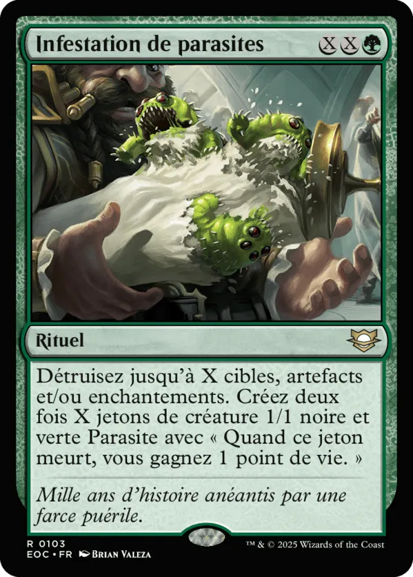 Infestation de parasites — Edge of Eternities Commander — Magic: The Gathering