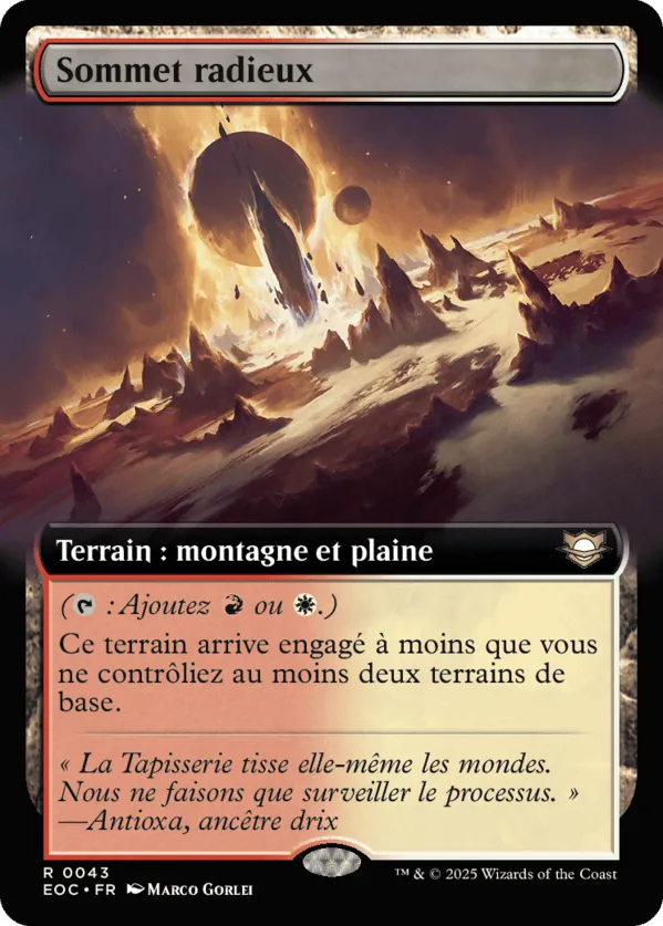 Sommet radieux — Edge of Eternities Commander — Magic: The Gathering