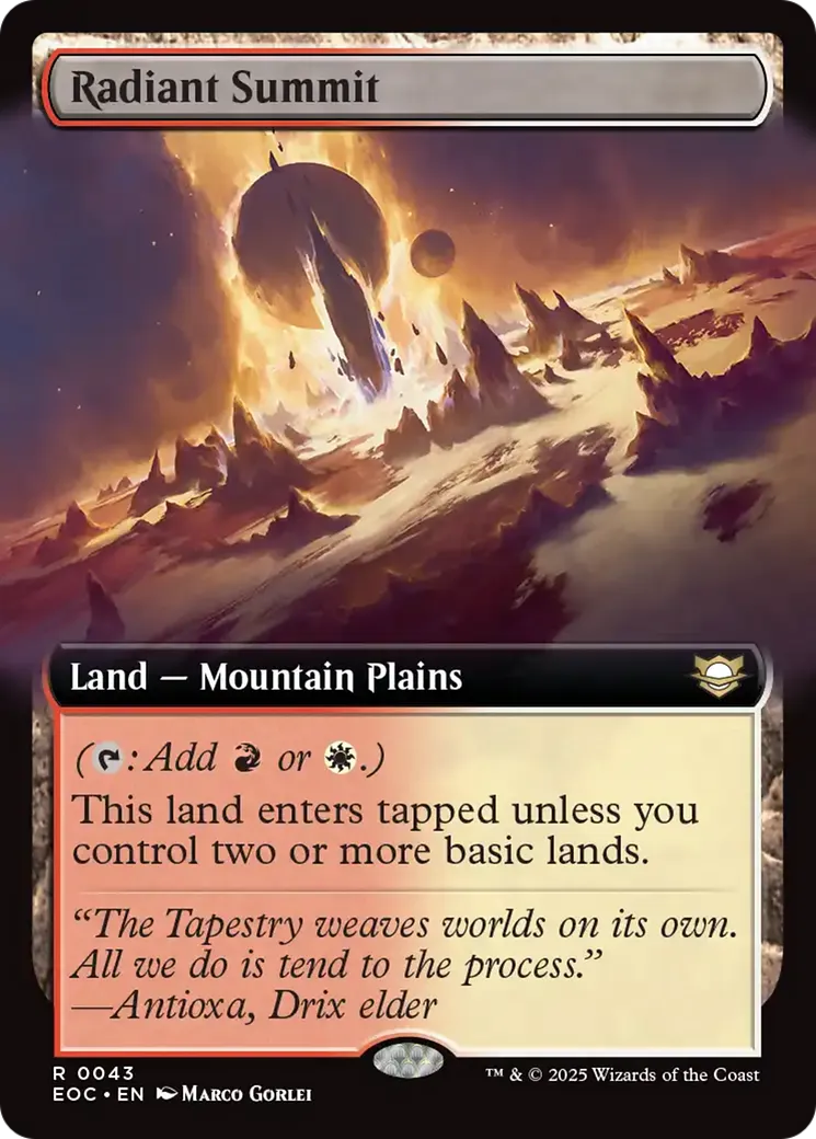 Radiant Summit from Edge of Eternities Commander - Magic: The Gathering
