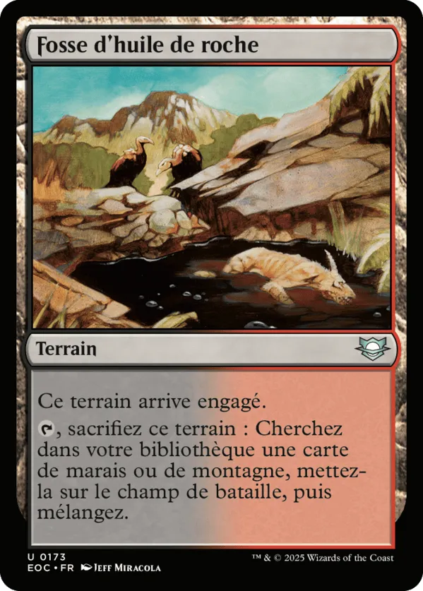 Fosse d'huile de roche — Edge of Eternities Commander — Magic: The Gathering