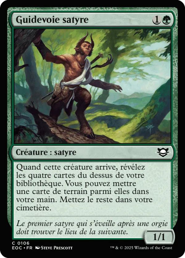 Guidevoie satyre — Edge of Eternities Commander — Magic: The Gathering