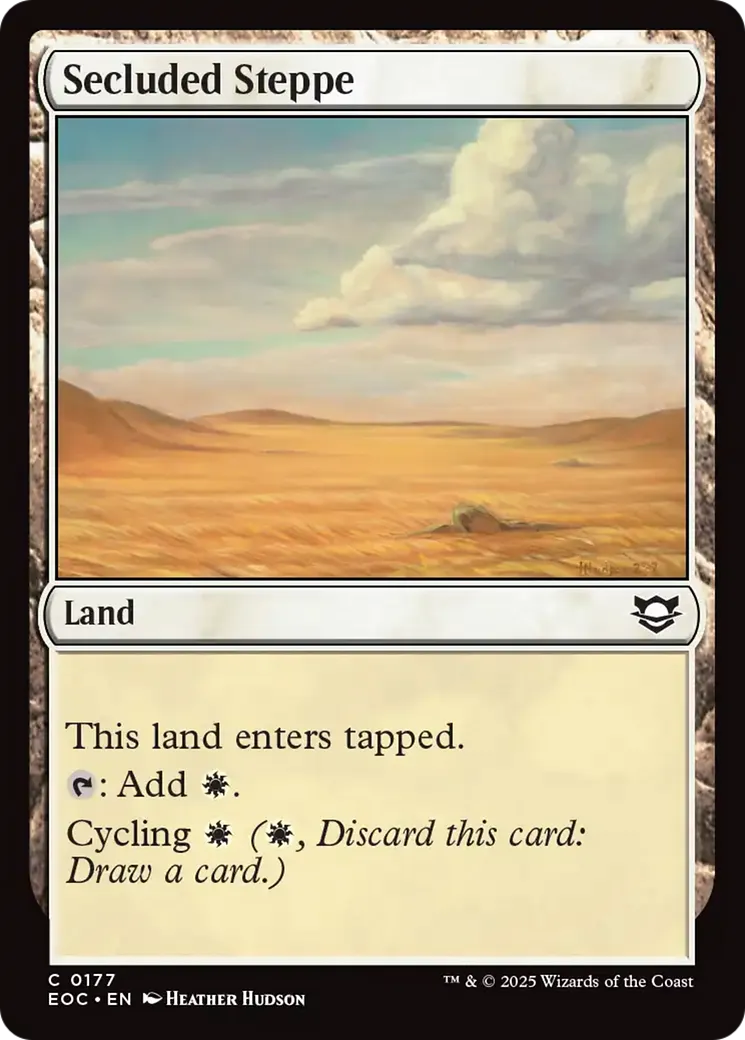 Steppes retirées — Edge of Eternities Commander — Magic: The Gathering