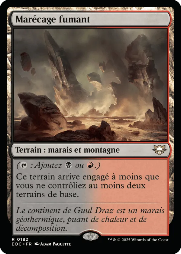 Marécage fumant from Edge of Eternities Commander - Magic: The Gathering