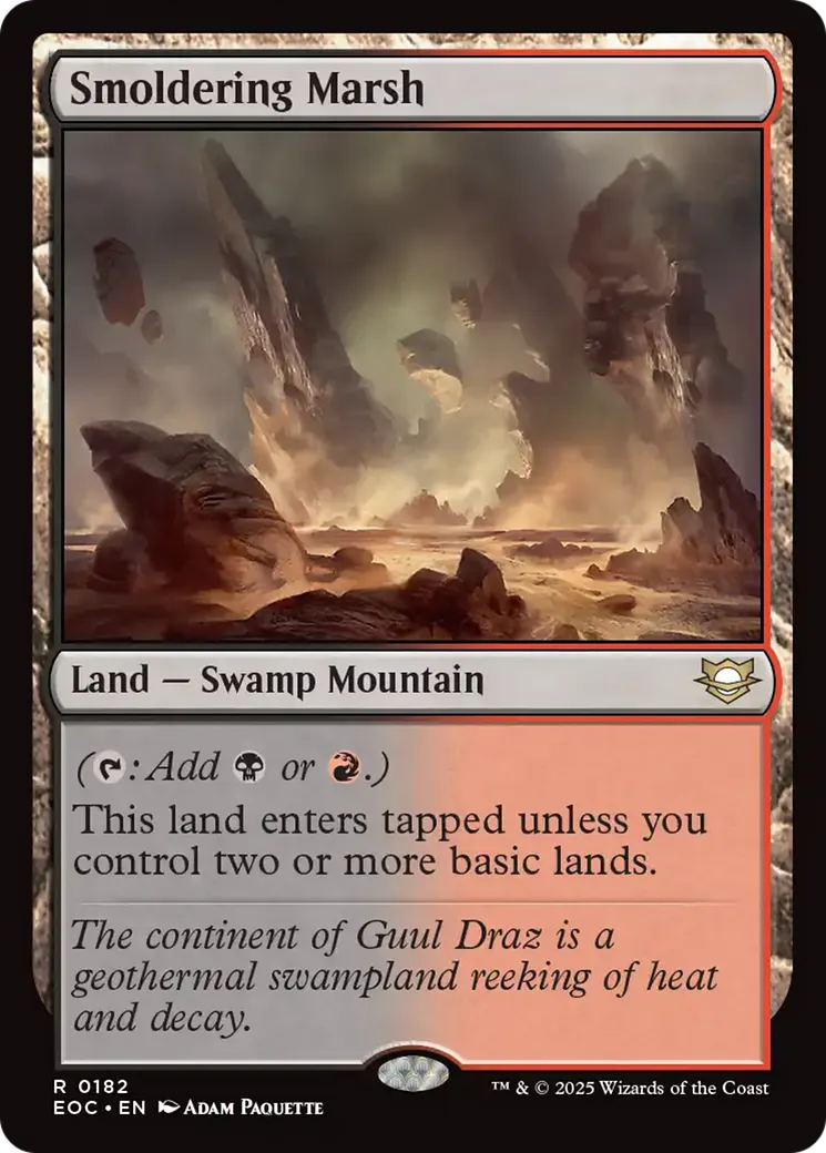 Smoldering Marsh — Edge of Eternities Commander — Magic: The Gathering