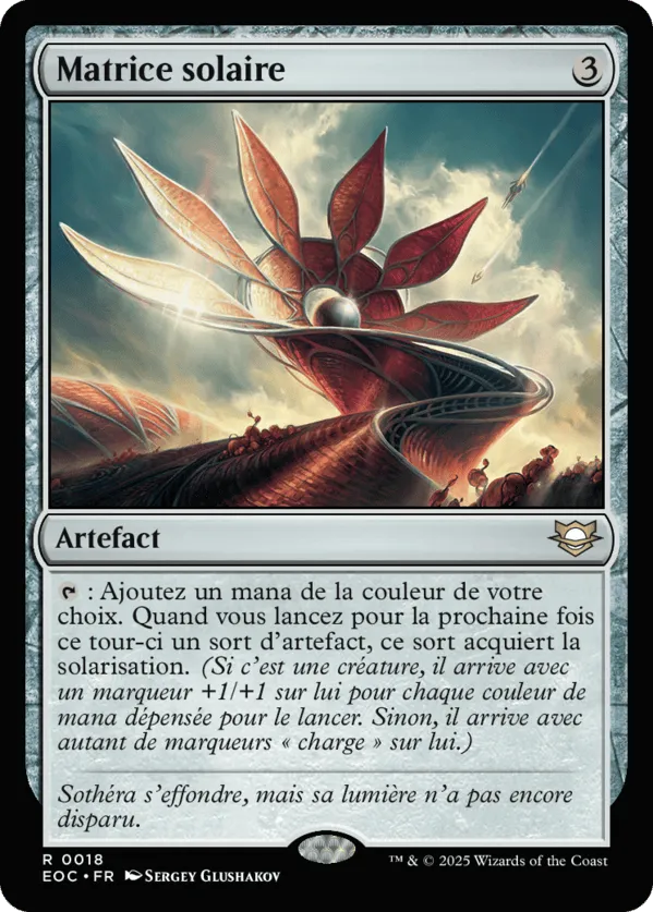 Matrice solaire — Edge of Eternities Commander — Magic: The Gathering