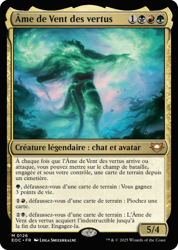 Âme de Vent des vertus — Edge of Eternities Commander — Magic: The Gathering