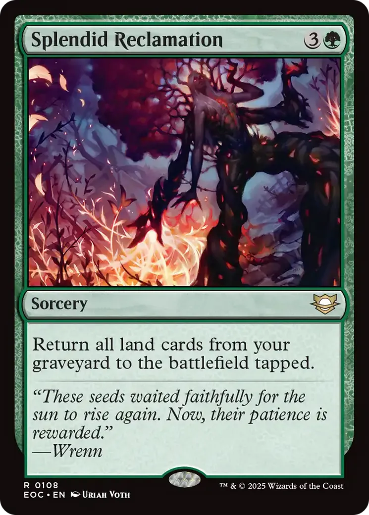 Splendid Reclamation — Edge of Eternities Commander — Magic: The Gathering