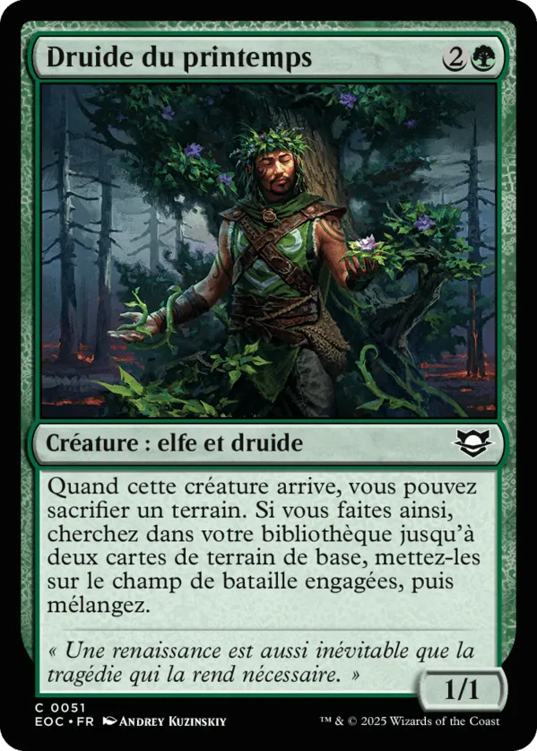 Druide du printemps — Edge of Eternities Commander — Magic: The Gathering