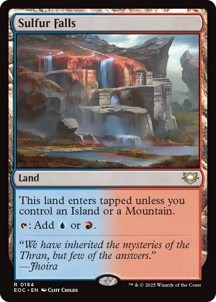 Sulfur Falls from Edge of Eternities Commander - Magic: The Gathering