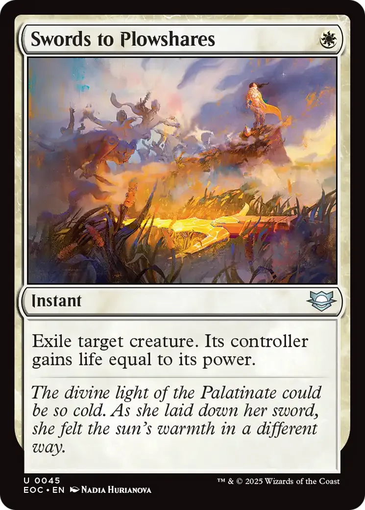 Swords to Plowshares — Edge of Eternities Commander — Magic: The Gathering