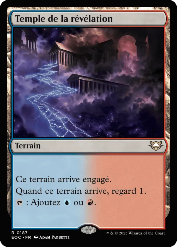Temple de la révélation — Edge of Eternities Commander — Magic: The Gathering