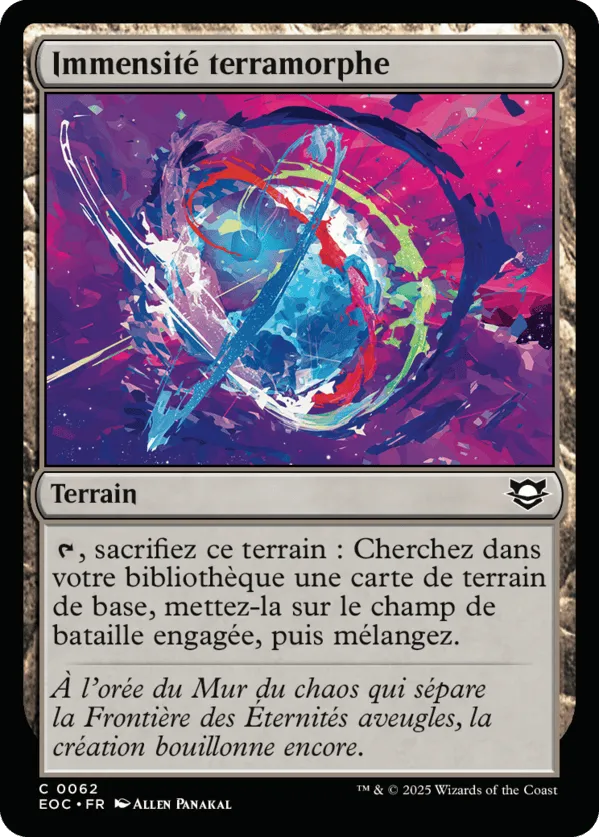 Immensité terramorphe — Edge of Eternities Commander — Magic: The Gathering