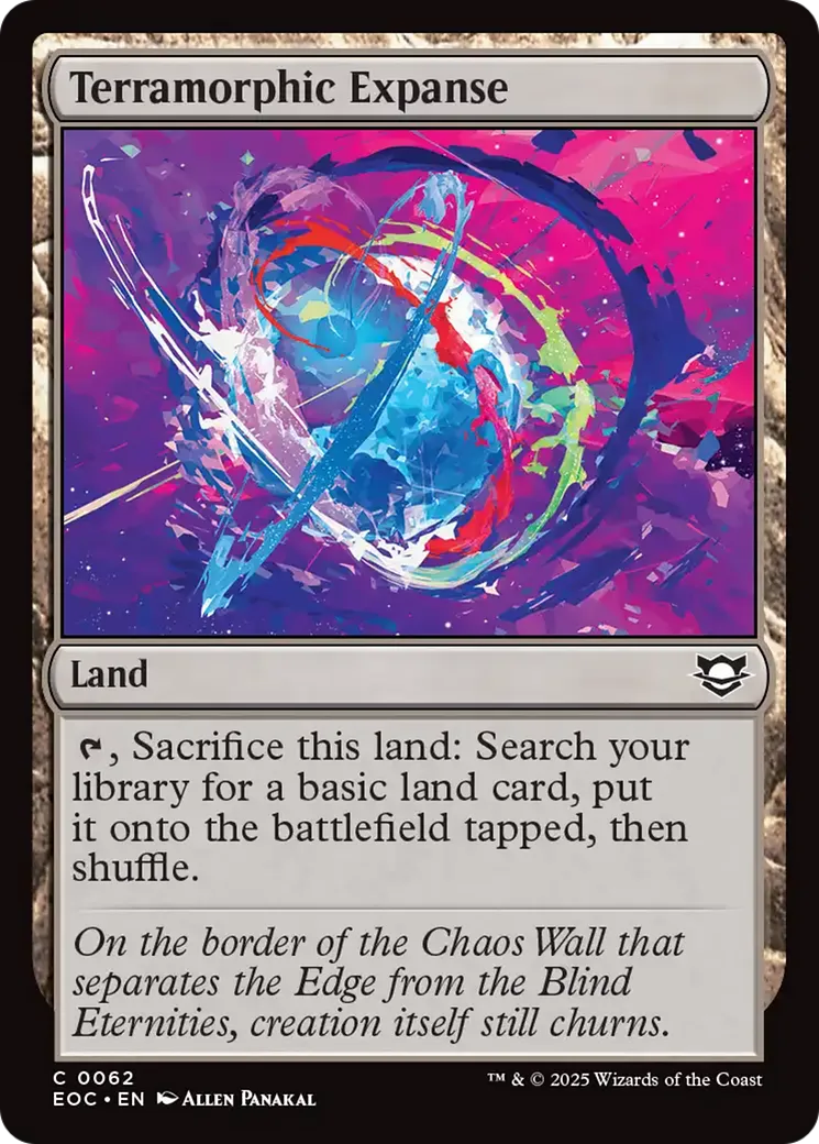 Immensité terramorphe — Edge of Eternities Commander — Magic: The Gathering