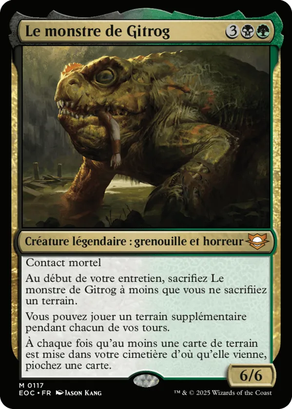 Le monstre de Gitrog — Edge of Eternities Commander — Magic: The Gathering