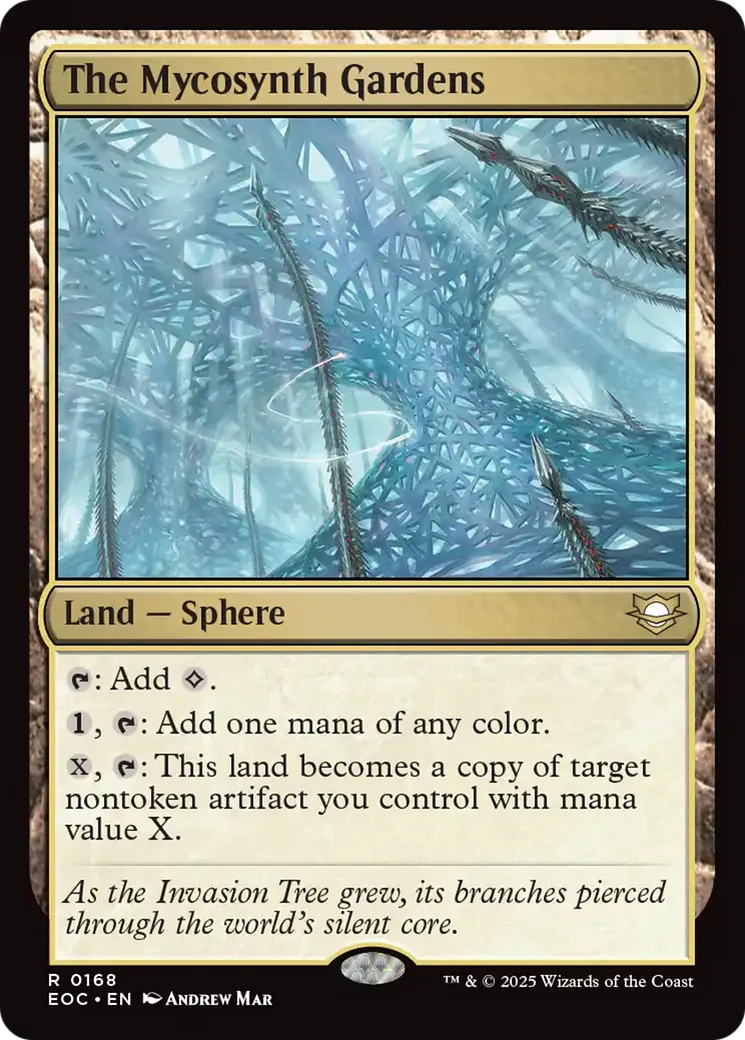 The Mycosynth Gardens — Edge of Eternities Commander — Magic: The Gathering