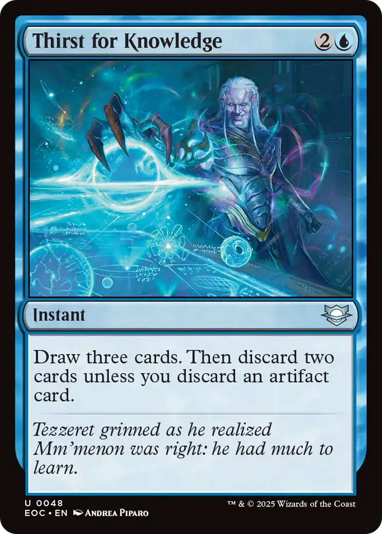 Thirst for Knowledge — Edge of Eternities Commander — Magic: The Gathering